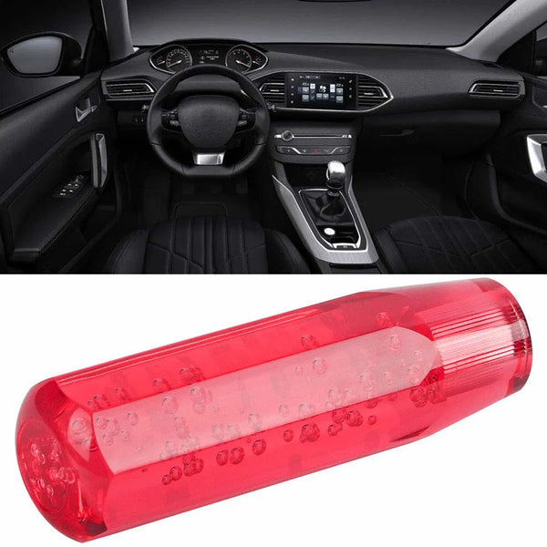 Gear Stick Knobs Crystal Car Manual Crystal Transparent Bubble Gear Shift Knob Gear Shifter Head(15CM, Manual, Red)