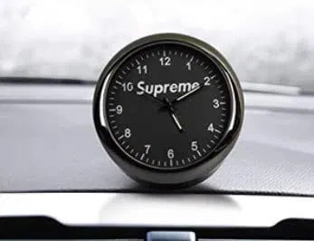 Car Clock Dashboard Car Clock Luminous Quartz Car Clocks Mini Car Supreme Clock for Car Bike universal use(Pack of 1)