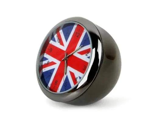 Car Clock Dashboard Car Clock Luminous Quartz Car Clocks Mini Car Clock British Flag for Car Bike universal use(Pack of 1)