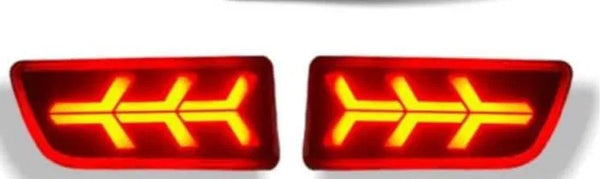 Car Type F reflector LED Brake Light For Rear Bumper DRL Fit For Mahindra Scorpio (Set of 2, Non Matrix)