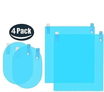 Car Rearview Mirror Anti Fog Film Waterproof Protective Film Anti Glare Rain-Proof Anti Water Protector (Pieces)