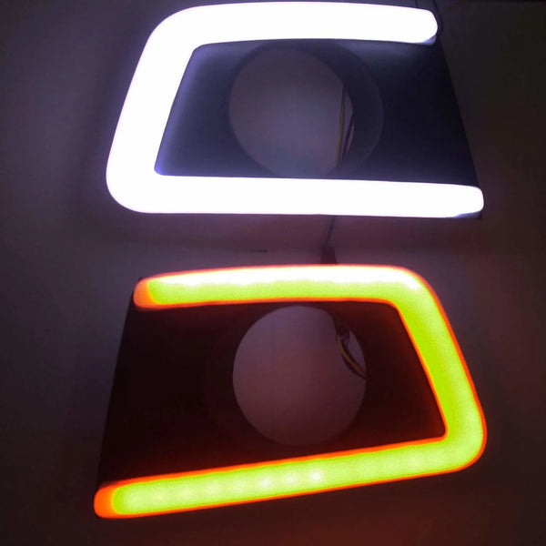 Front LED DRL with Turn Indicator for Baleno Set of 2(Day Time Running light)