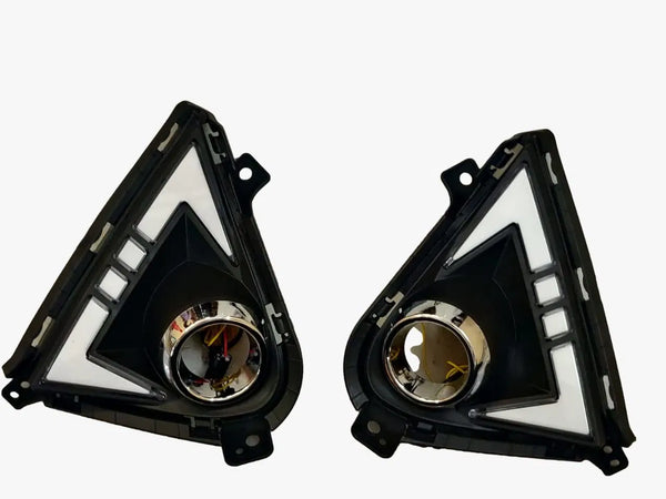 Fog Lamp LED DRL with Matrix Indicator Compatible with Hyundai Verna 2021 (Pack of 2)