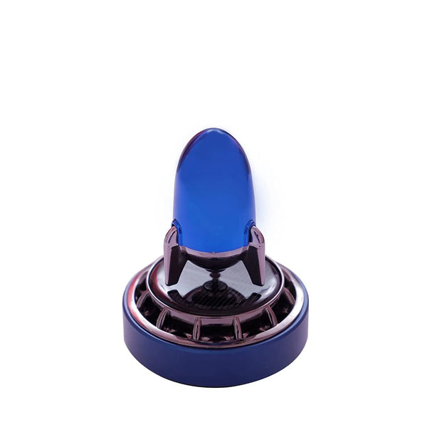 Car Aroma Diffuser Air Freshener Perfume Solar Power Dashboard Rocket style Decoration With Perfume(Blue)