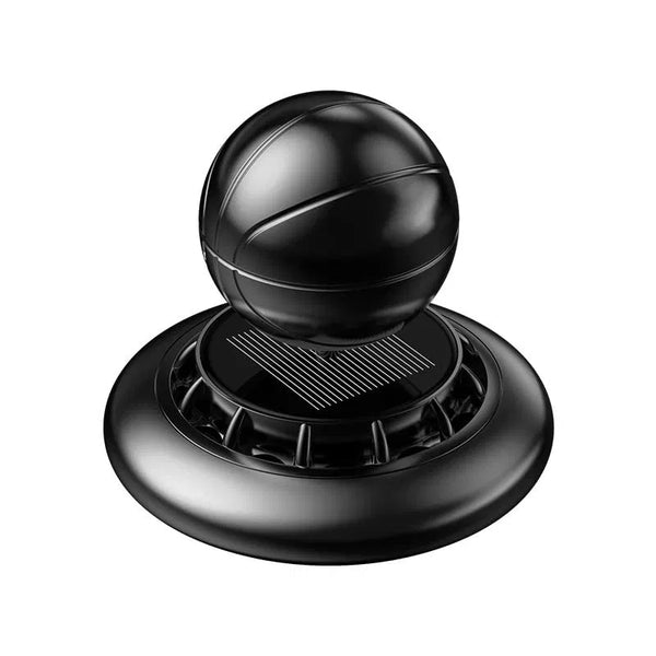 Basketball Car Air Freshener Solar Rotating Dashboard Stylish Metal Alloy Ornaments for Car Decoration & Air Freshener Perfume(Black)