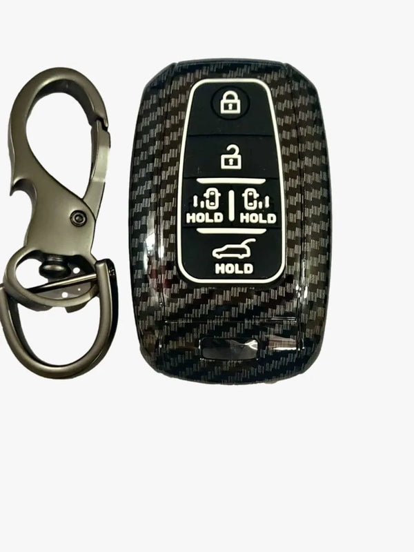 Carbon Fiber Key Cover Compatible with Kia Carnival Smart Key (Push Button Start Models only)