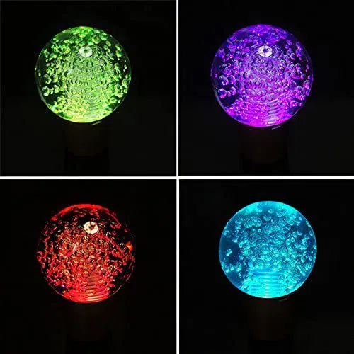 Manual Car Gear Shifter Shift Lever Knob Touch Sensor LED Light Shift Gear Knob Crystal Ball Colorful Car Shift Knobs