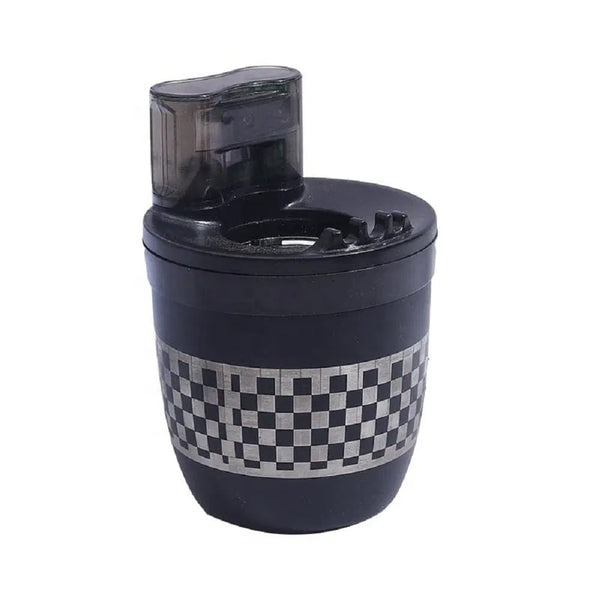 New car stainless steel ashtray intelligent induction ashtray with blue LED