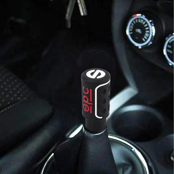 Universal Car Gear Shift Knob Auto Transmission Shift Lever Knob Metal Gear Knobs (Black,SPC)