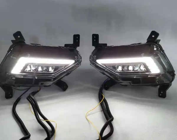 Fog LED with Turn Indicator DRl Compatible with Creta 2020, 2021 2022 Set of 2(Day Time Running Light)