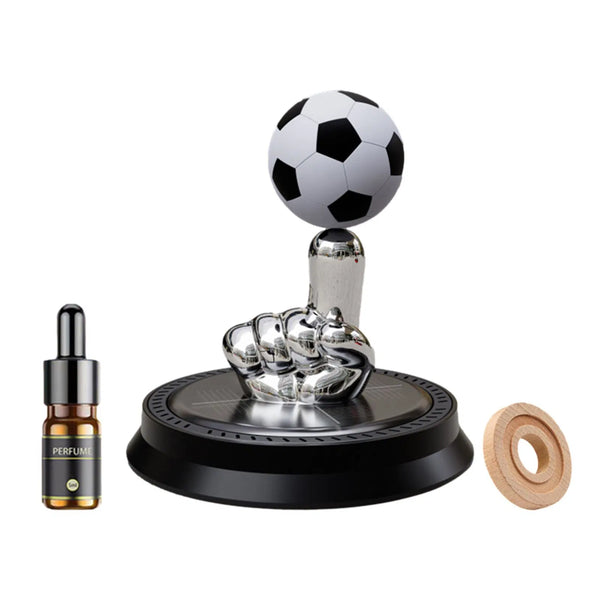 Solar Rotating Car Air Freshener | Finger Football Car Air Freshener | Solar Energy Rotating Car Perfume Long-Lasting Fragrance Aromatherapy, Car Decoration Accessories