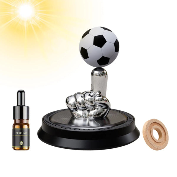 Solar Rotating Car Air Freshener | Finger Football Car Air Freshener | Solar Energy Rotating Car Perfume Long-Lasting Fragrance Aromatherapy, Car Decoration Accessories