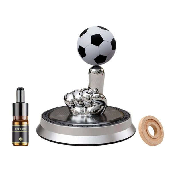 Solar Rotating Car Air Freshener | Finger Football Car Air Freshener | Solar Energy Rotating Car Perfume Long-Lasting Fragrance Aromatherapy, Car Decoration Accessories