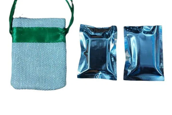Car Jute bag Hanging Air Freshener | Use Anywhere Air Freshener-Bathrooms, Wardrobes, Car (Jasmine)