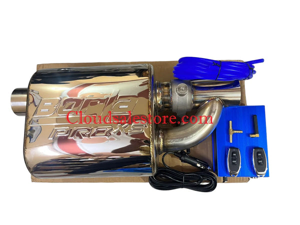 Borla Single Tip Valvetronic Exhaust Remote With Vacuum Valve For All Petrol Car