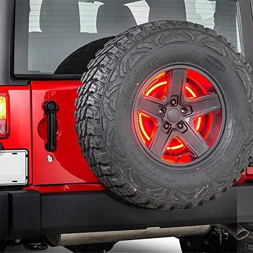 Spare Tire Brake Light Wheel Light LED 3rd Third Brake Light Lamp Ring For Thar 2018-2020