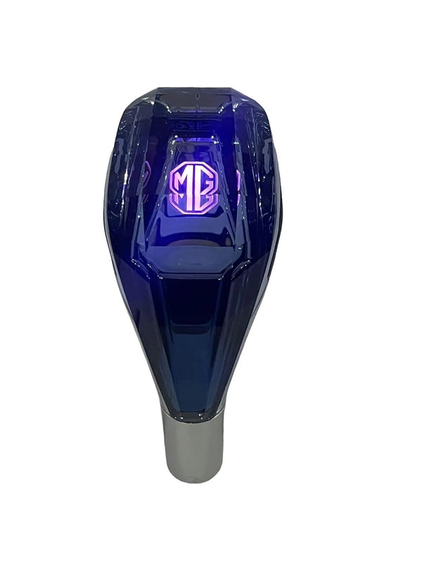 Crystal Shape Car LED Handball Crystal Shift Knob Shift Lever 7 Color Lights Illumination Touch Sensor Line Lighting Compatible with M-G Car
