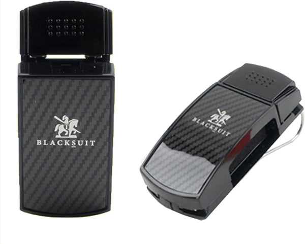 Blacksuit Autoban Carbon Sunglass Clip Sun Visor Car Eyeglasses Holder Universal for Car and Vehicles