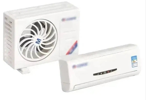 Car Solar Powered Air Freshener Air Conditioner Style Shape decorative Accessories (White)