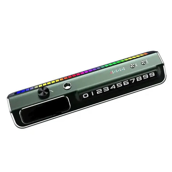 Car Air Fragrance with Atmosphere Light Voice-Activated Music Rhythm Ambient Light with LED with Parking Number
