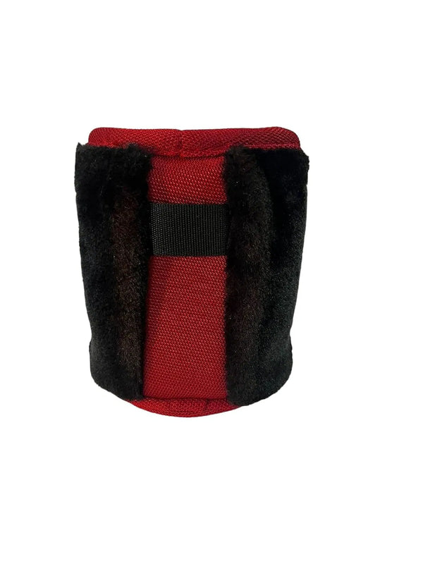 3P Cylinder Shape Bottle Storage Pouch Holder For Car (Red)