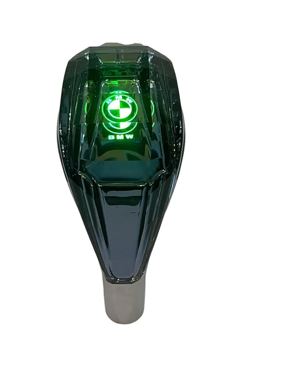 Crystal Shift knob Touch Activated Ultra LED Light Illuminated Gear Shift Knob, Fits For Most Cars with Button-Less Operated Shifter Fit For B-MW Cars