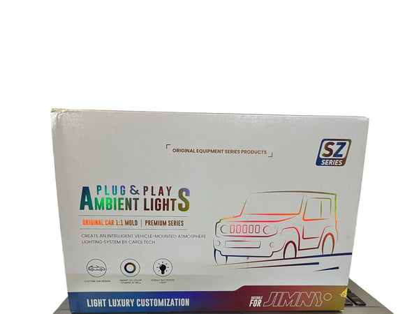 New Suzuki Jimny K4 Ambient Light 7in1 App+ Voice Air Conditioning Vent, 5 LED Colors Car Interior Atmosphere Lighting Kit