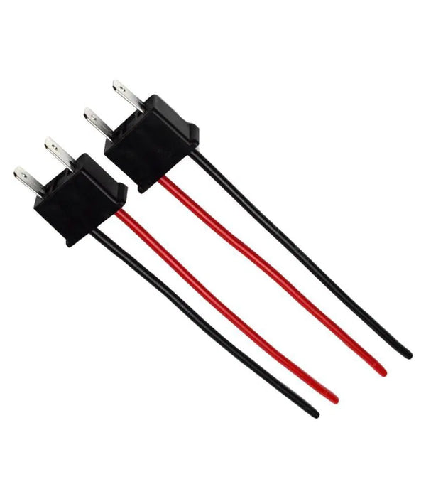 H7 Male Socket Adapter Connector For Car Headlight Fog Lights Retrofit Extension Wiring Harness (pack of 2)