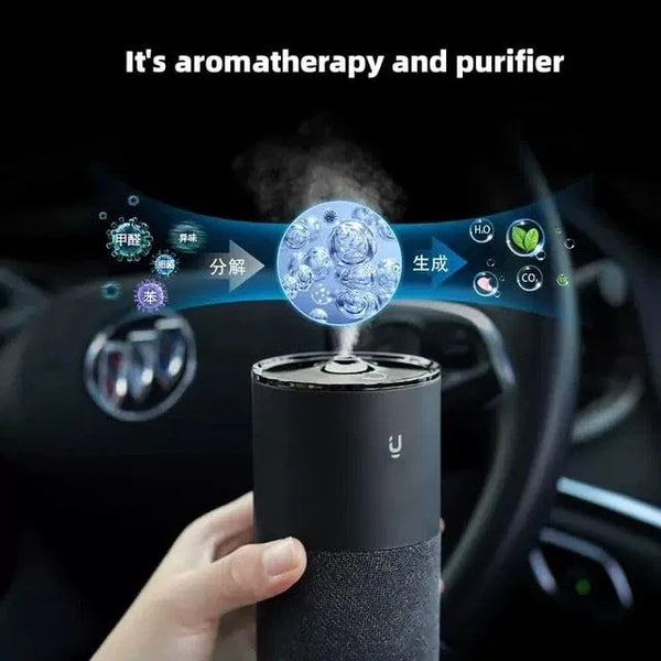 Car Mounted Fragrance Machine Automatic Spray Car Perfume (Black)