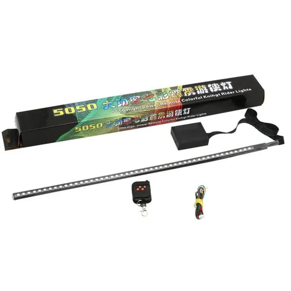 56CM Car LED Front Grill Signal Light RGB Atmosphere Lamp with APP Control, Wireless Remote Control Decoration