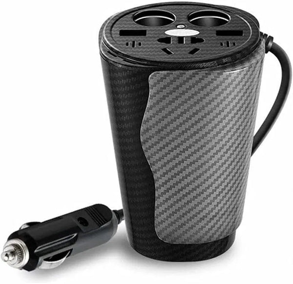 150W~300W Power Inverter Car Laptop Charger DC 12V to AC 110V /220V Converter Adapter with AC Socket and with USB Port (Colour May Vary)