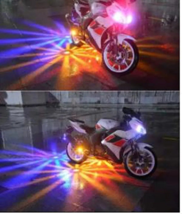 1Pc Red LED Lamp Car Motorcycle Flash Strobe Light Atmosphere Lighting Universal