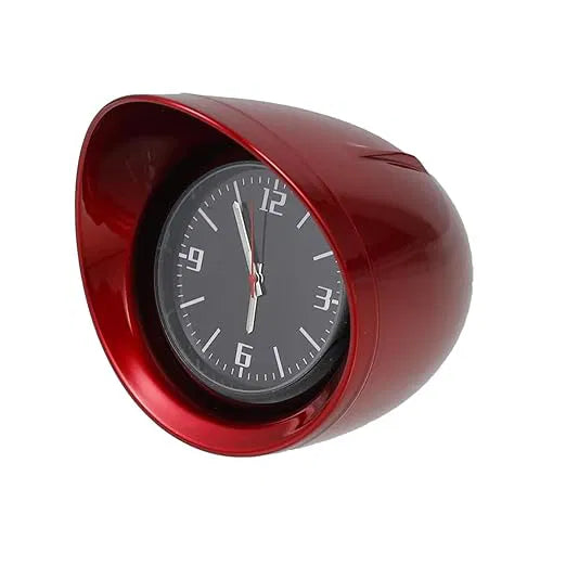 Car Interior Dashboard Clock Luminous Pointer Gauge Red Zinc Alloy Shell Time
