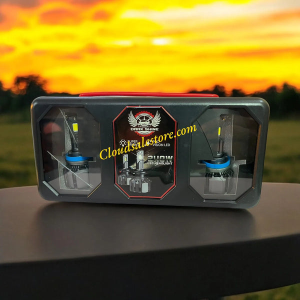 Dark Shine H7 Super Bright PRO Vision 240W 4300K Car Led Headlight Bulbs (Warm White) (H7)