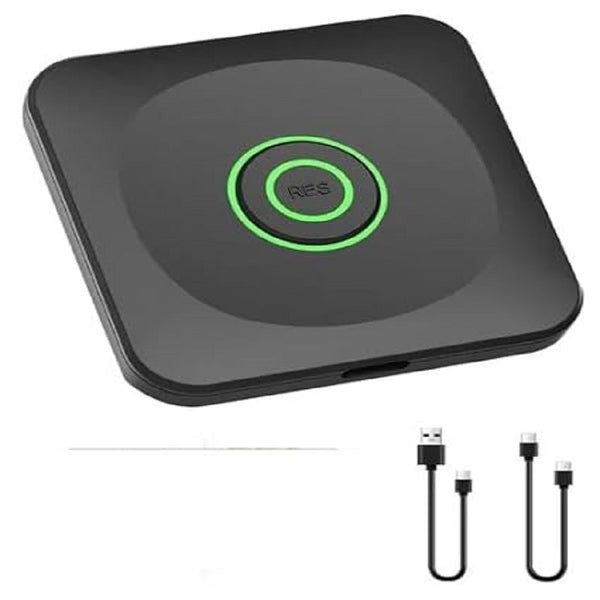 2 in 1 Wired to Wireless Carplay Converter Plug & Play Dongle Convert Carplay Wireless Adapter One-Click Switch Adapter for Android and Apple Devices (Pack of 1)