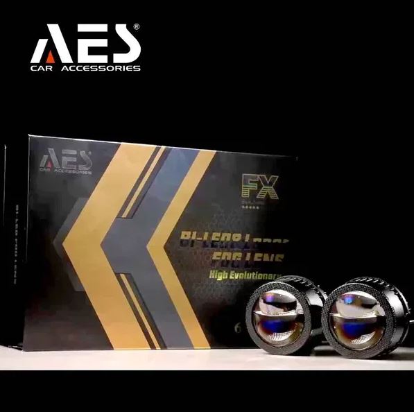 AES FX Bi-Led Tri color Laser 3 INCH Fog Lamp High Evolutionary (Lo/Hi Power- 43w/67w)