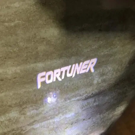 Car Door LED Lighting Entry Plug and Play Ghost Shadow Light Projector/Welcome Lamp Logo for Toyota Fortuner New 2 Pieces