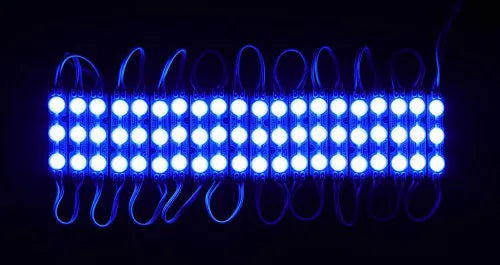 3 LED Strips 12V Waterproof 5630/5730 LED SMD Injection Module with Defuser (Pack of 20 Module-Blue)
