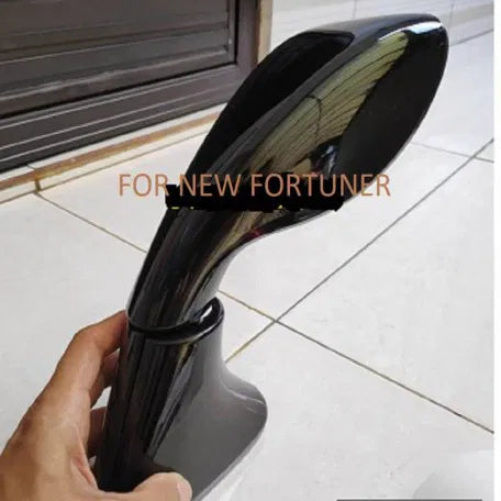 Car Bonnet Fender Side Mirror Wide Angle View for Toyota fortuner New - Black