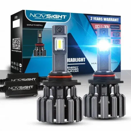 Novsight H7 LED Headlight Bulbs TX SMD LED Chips All-in-One Conversion Kit 6000K Cool White 90W/Set 15000LM (7500LMx2)
