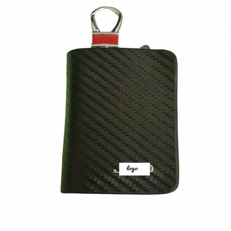 Leather Car Key Chain Cover Holder Zipper Case Remote Wallet Bag For-Jeep
