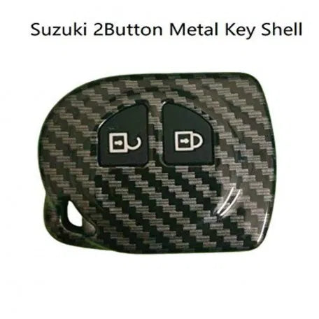 Carbon Metal Remote Key Shell For Maurti Car Along With Key Chain