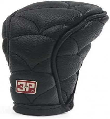 Leather Car Shifter Gear Shift Knob Skid Proof Cover Protection Black Colour