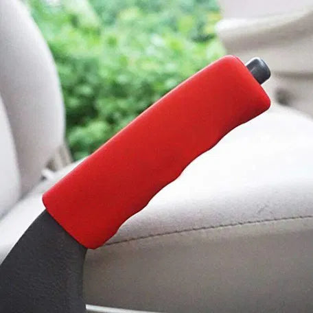 Car Handbrake Sleeve Cover (Red) Universal For Cars