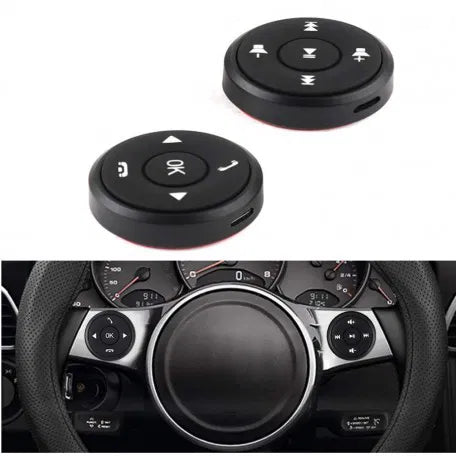 Steering Wheel Controller Wireless Universal Button Key Remote Control Universal for car