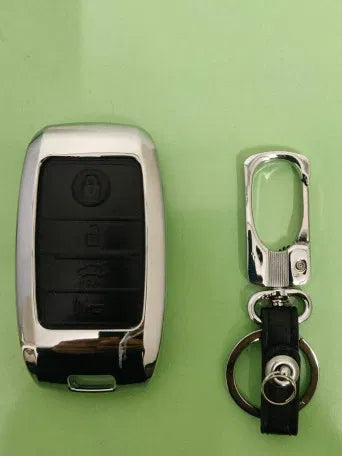4 buttons Metal Shell cover For KIA optima k-3 cerato, seltos, forte sorento rio rio5 niro soul Smart Key