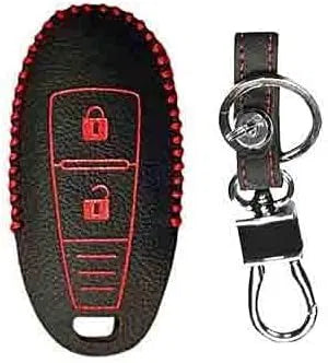 Leather Key Cover For Maruti Suzuki Vitara Brezza/Baleno/S Cross/Ciaz/Swift(1 Piece)