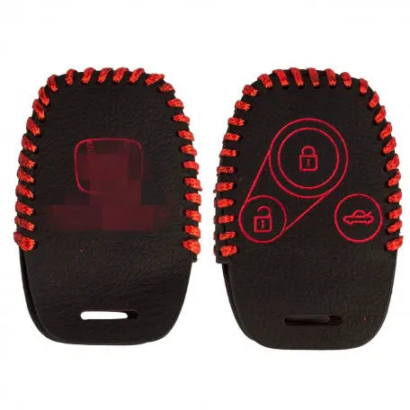 Leather Key Cover For Honda Accord City Civic Jazz amaz CRV BRV 3 Button key (1 Piece)
