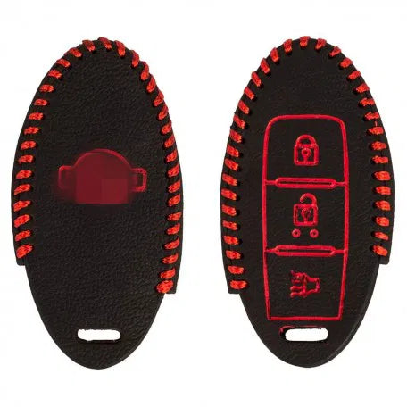 Leather Key Cover For Nissan Sunny/Micra 3 Buttons (1 Piece)