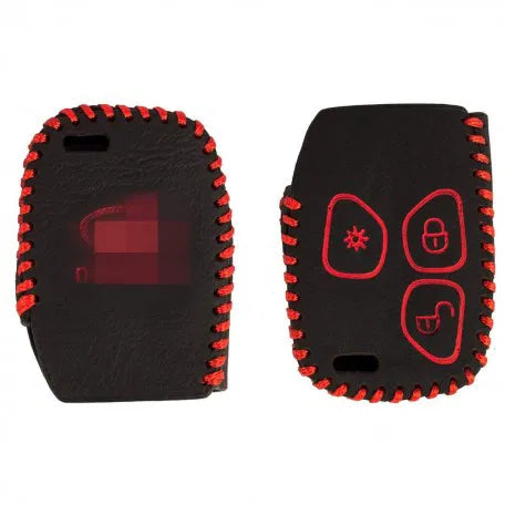 Leather Key Cover For Mahindra XYLO and Quanto Remote Key 3 Button(1 Piece)